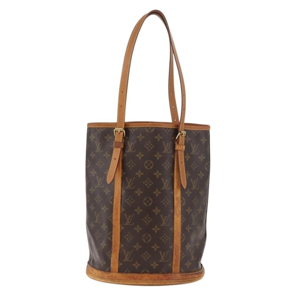 Louis Vuitton Monogram Bucket GM Shoulder Bag Brown